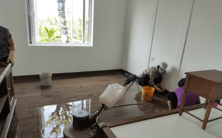 Quy trình vệ sinh căn hộ sau xây dựng Nam Tín