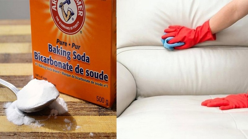 Vệ sinh làm sạch sofa tại nhà bằng baking soda